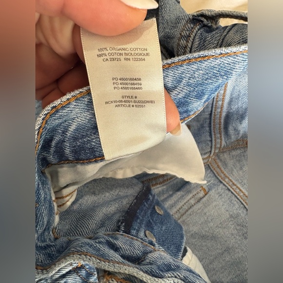 Denim Forum Aritzia the bf high rise jeans size 29/28 light wash - Picture 8 of 12